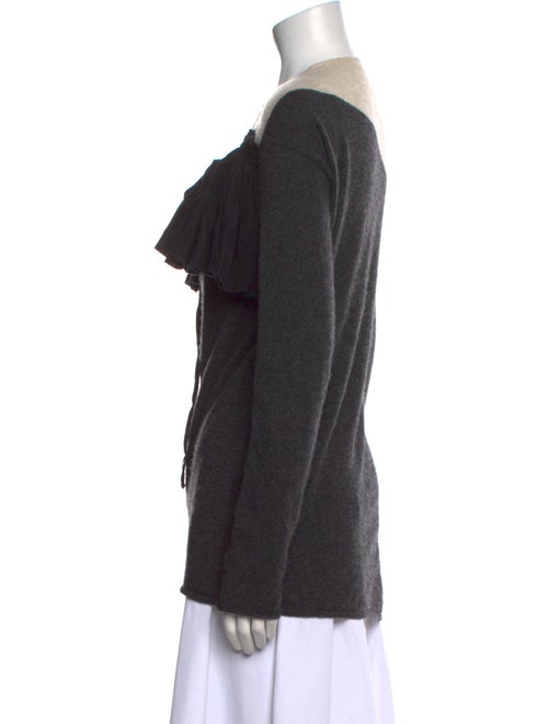 Uma Wang Cashmere Colorblock Pattern Sweater