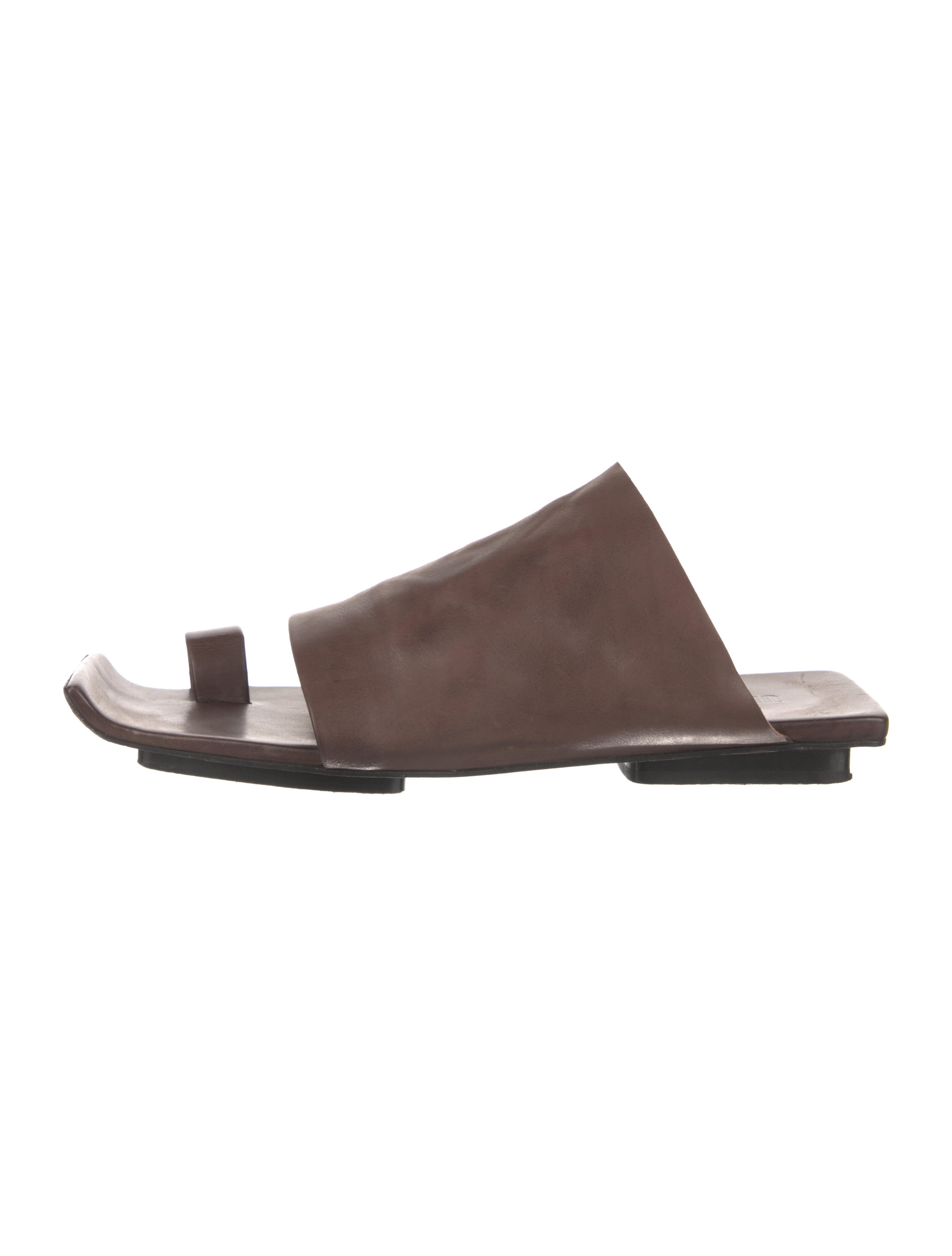 Uma Wang Leather Slides