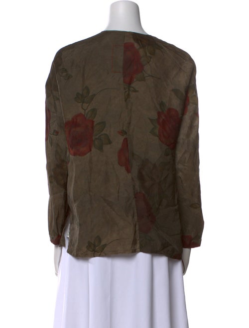 Uma Wang 2023 Floral Print Blouse