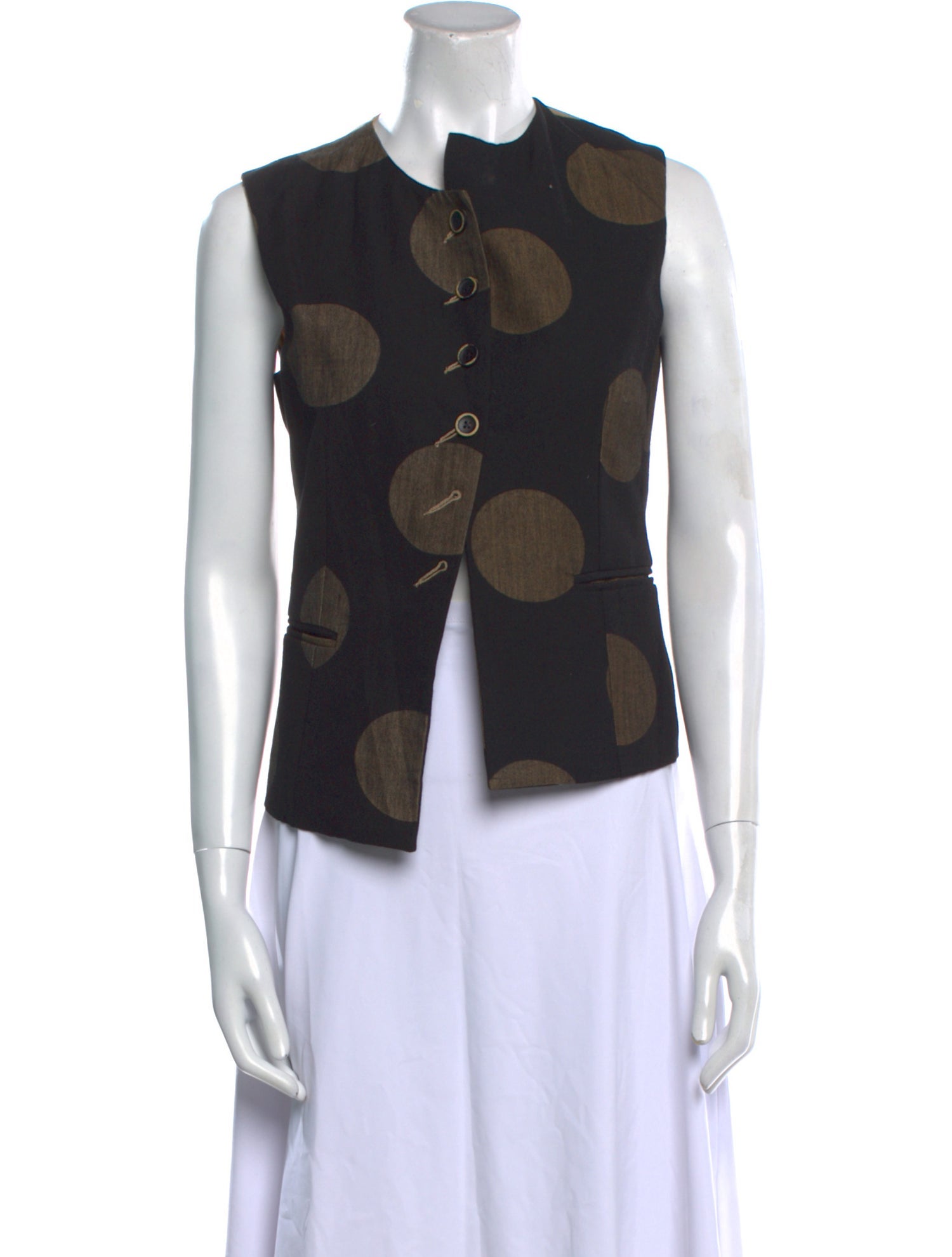 Uma Wang 2021 Polka Dot Print Vest