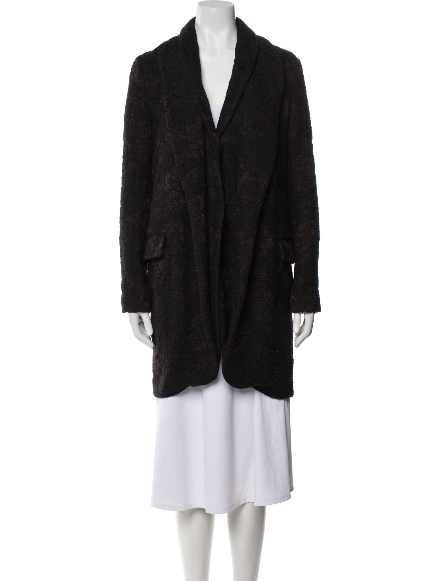 Uma Wang Wool Faux Fur Coat