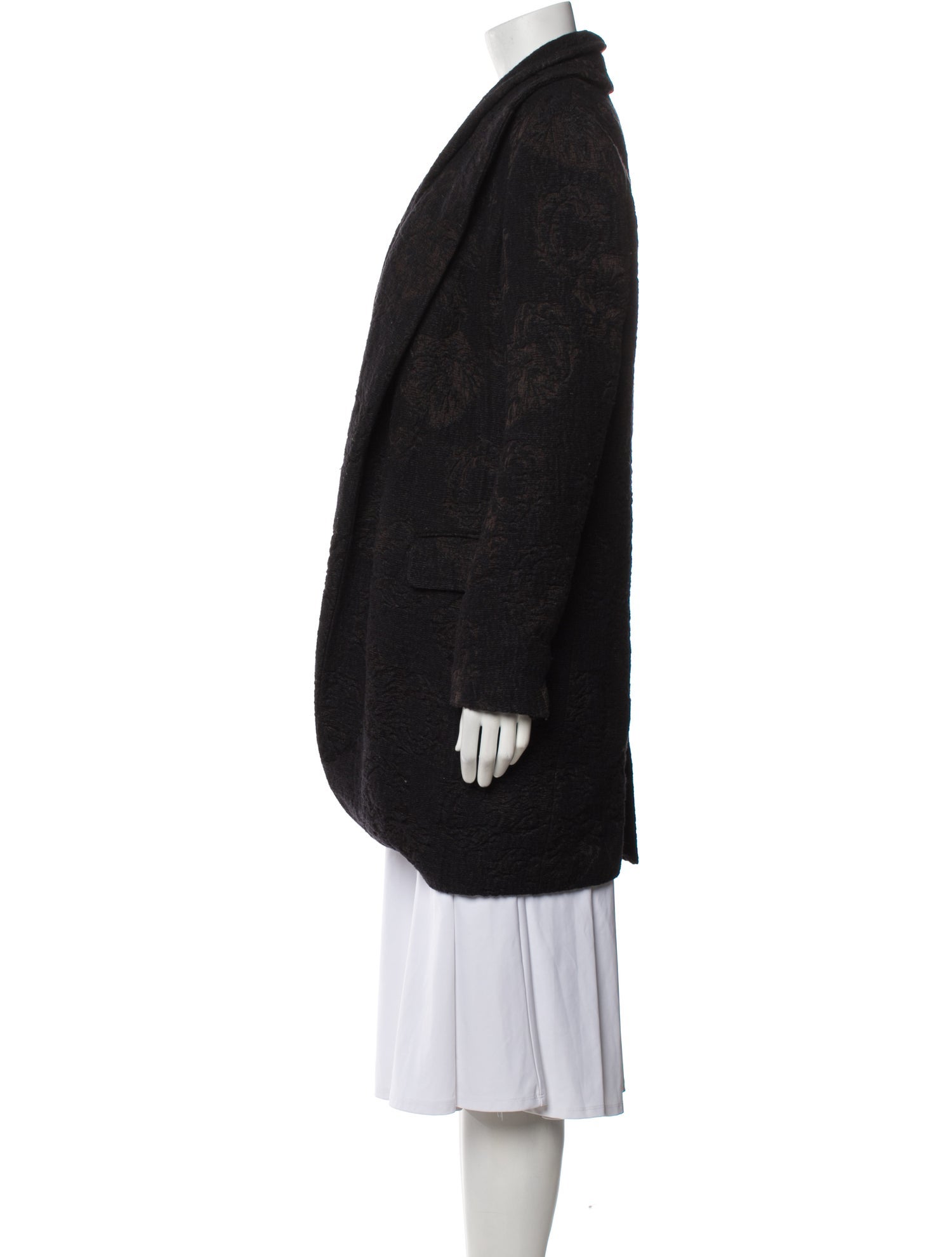 Uma Wang Wool Faux Fur Coat