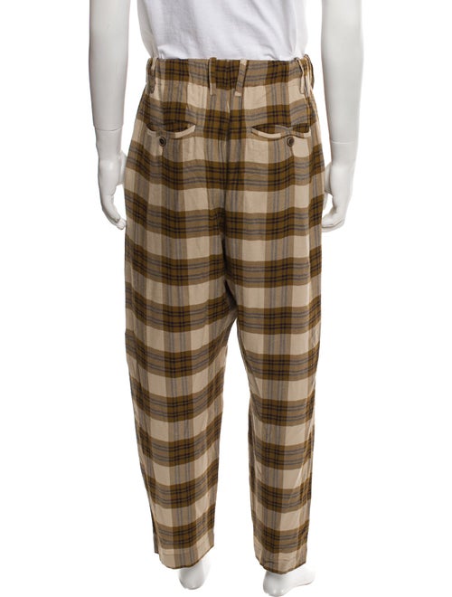 Uma Wang Plaid Print Lounge Bottoms