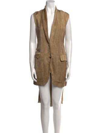 Uma Wang Linen Midi Length Dress