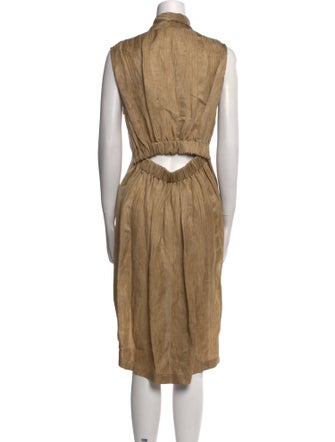 Uma Wang Linen Midi Length Dress