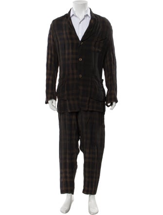 Uma Wang 2018 Plaid Print Pajama Set