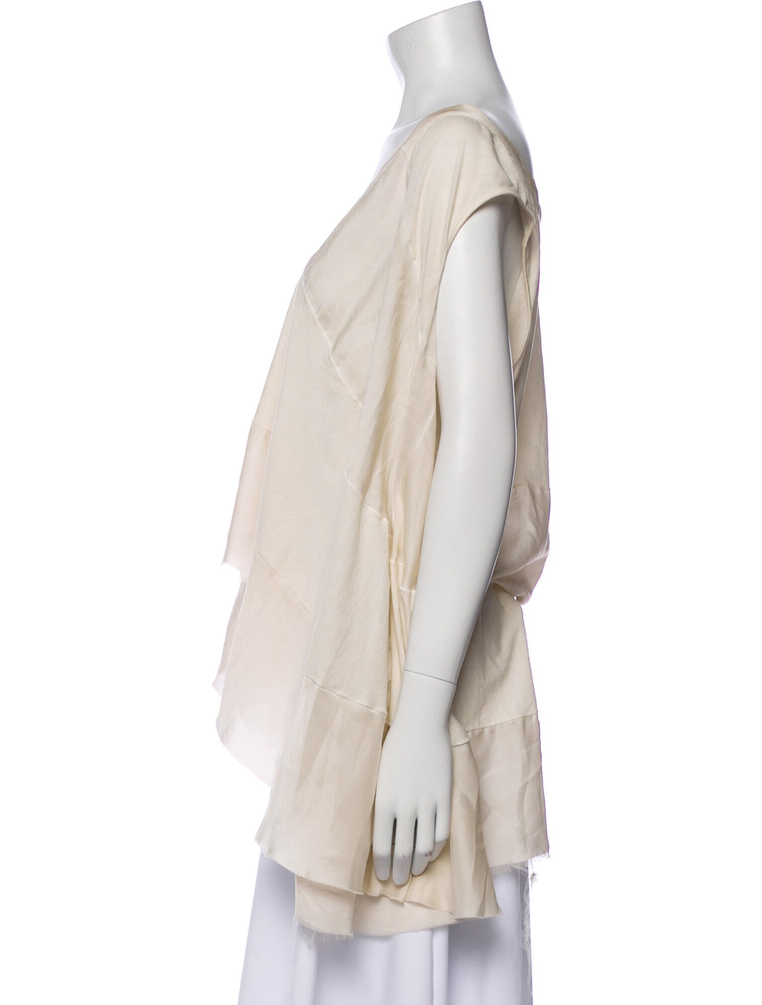 Uma Wang V-Neck Three-Quarter Sleeve Blouse