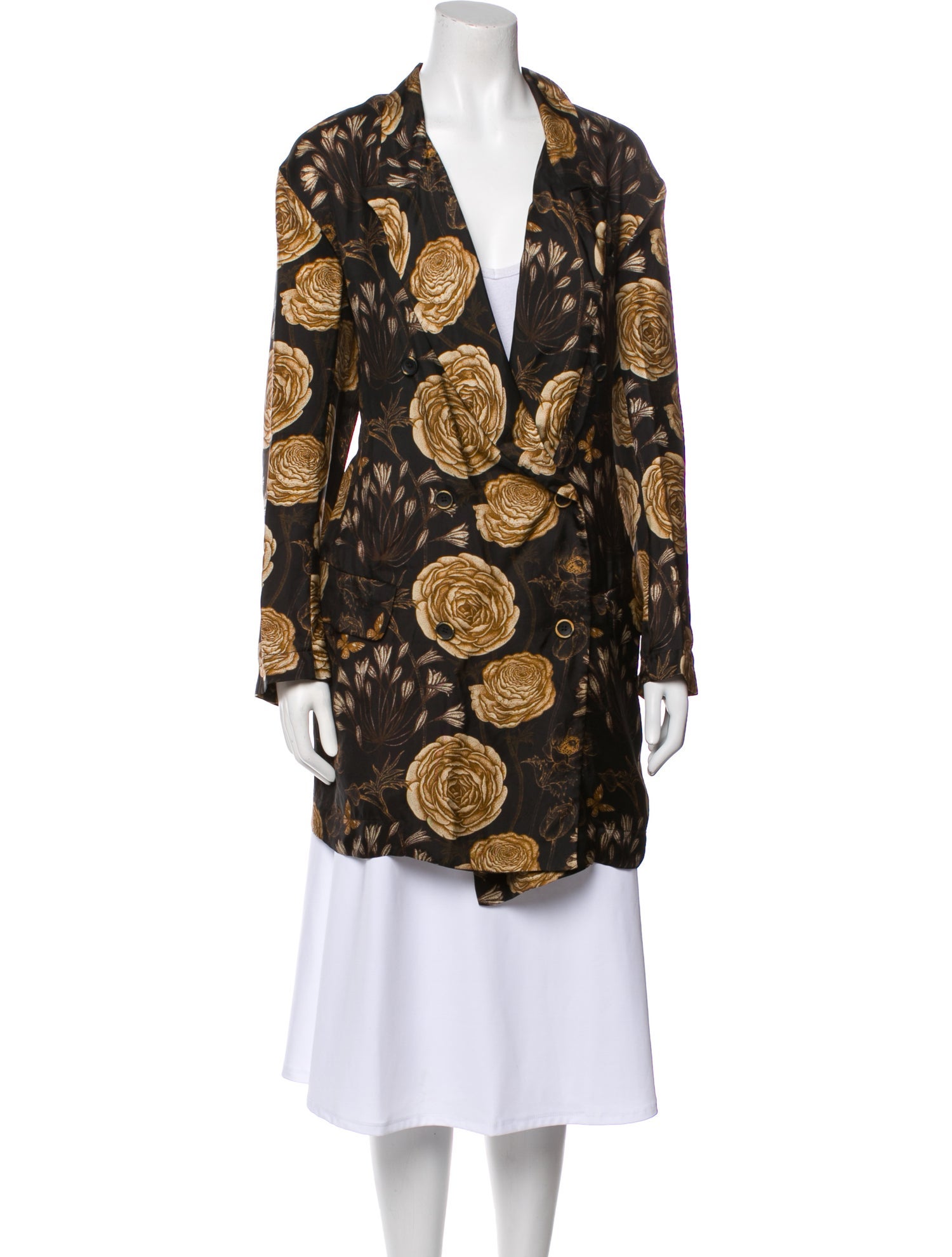 Uma Wang Floral Print Evening Jacket