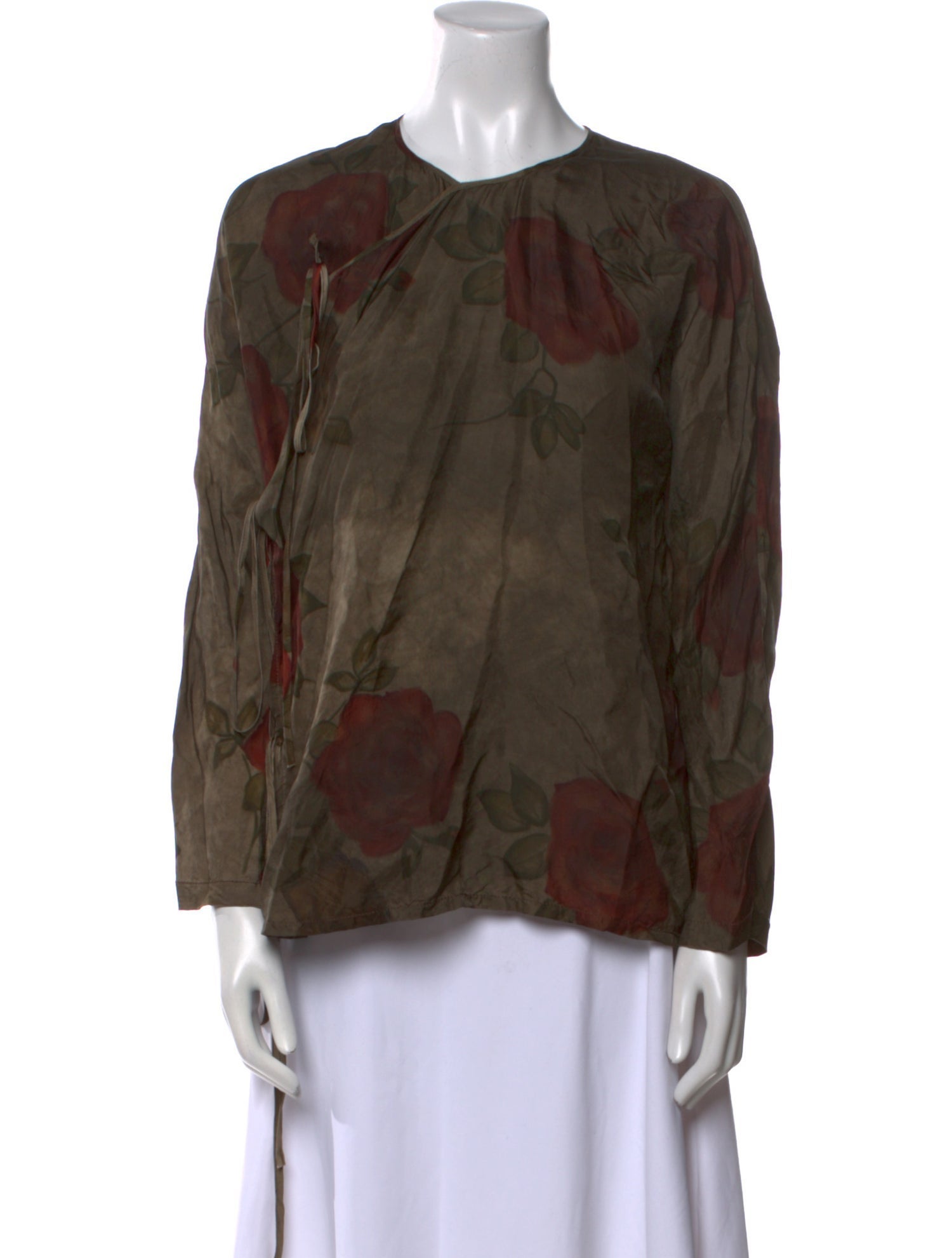 Uma Wang 2023 Floral Print Blouse