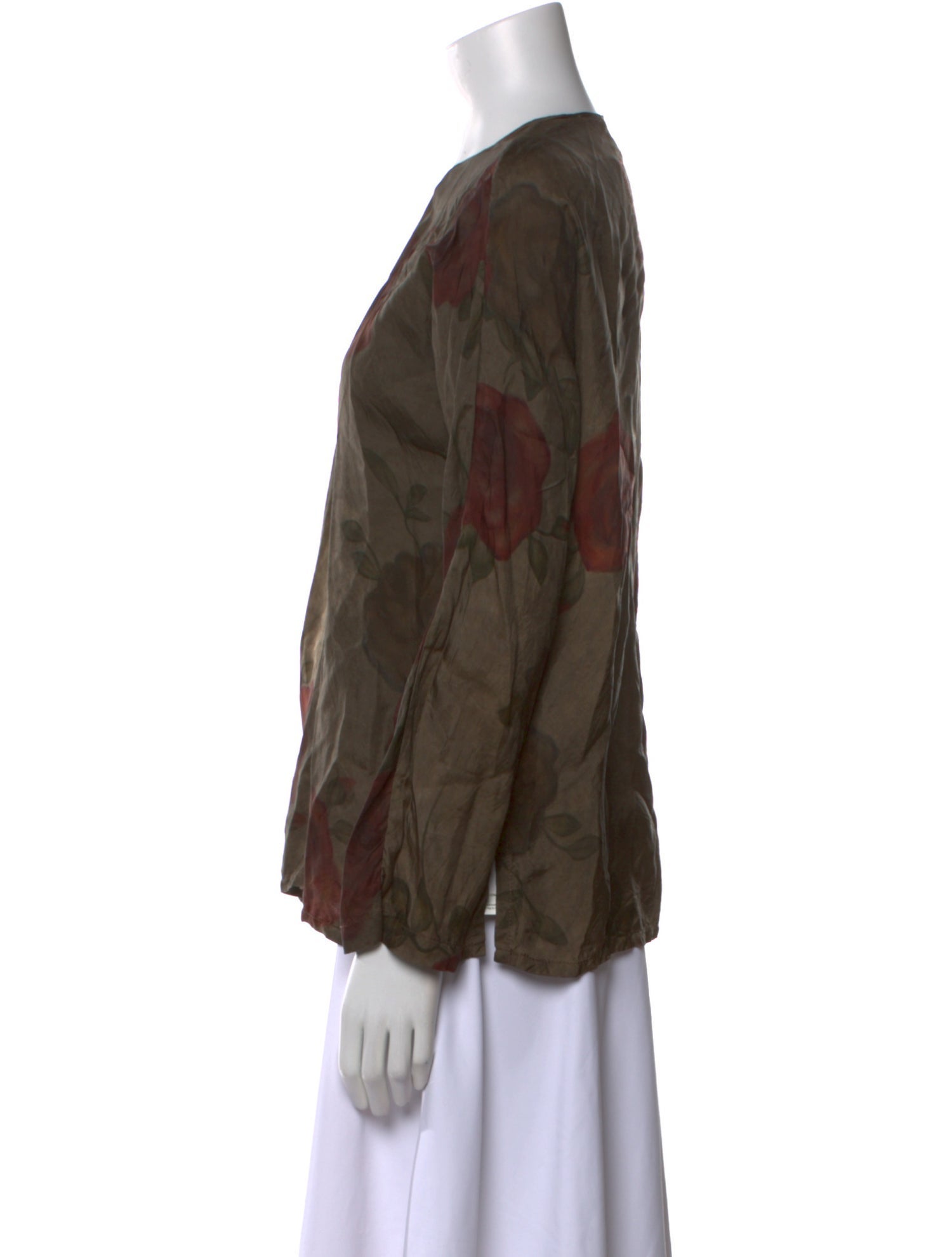 Uma Wang 2023 Floral Print Blouse