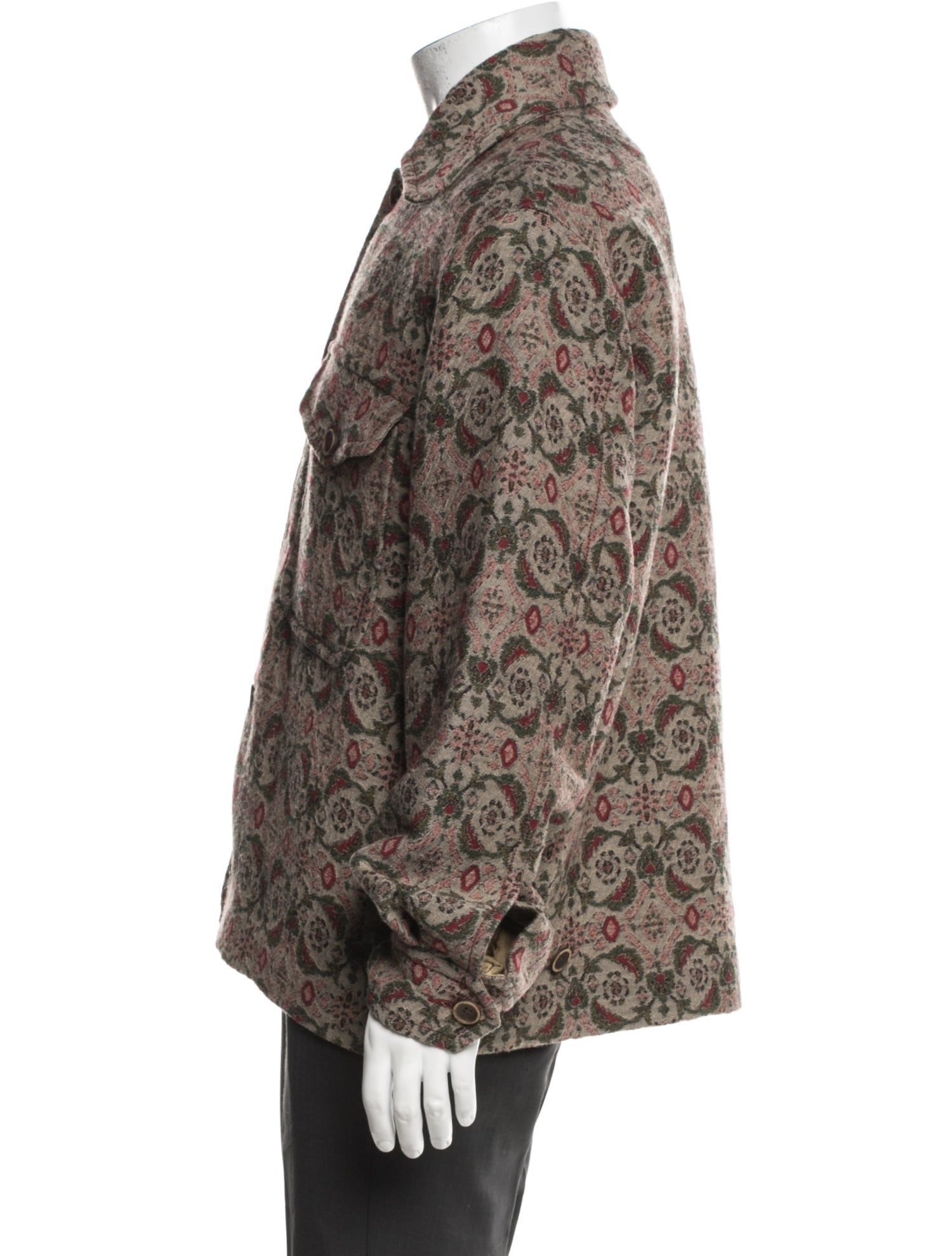 Uma Wang Wool Patterned Jacket