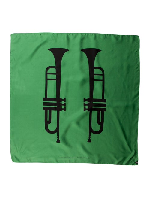 Undercover Woven Printed Scarf Green