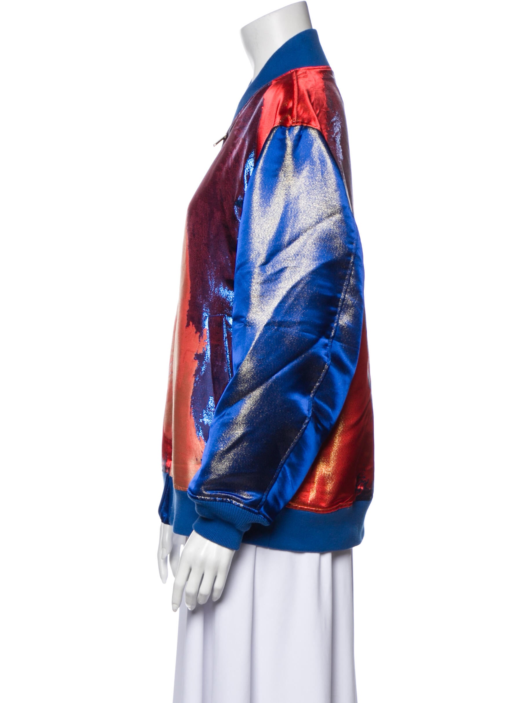 Undercover David Bowie Printed Bomber Jacket - Blue Jackets