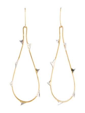 Undercover Two-Tone Spike Drop Earrings