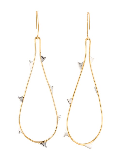 Undercover Two-Tone Spike Drop Earrings
