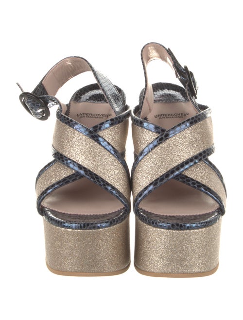 Undercover Animal Print Glitter Accents Espadrilles