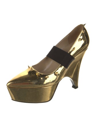 Undercover Patent Leather Studded Accents Pumps