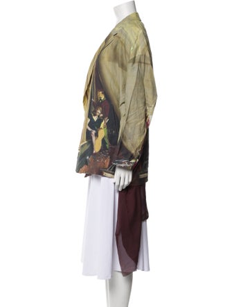 Undercover Linen Graphic Print Jacket