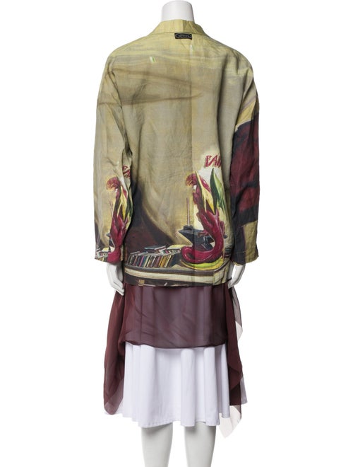 Undercover Linen Graphic Print Jacket