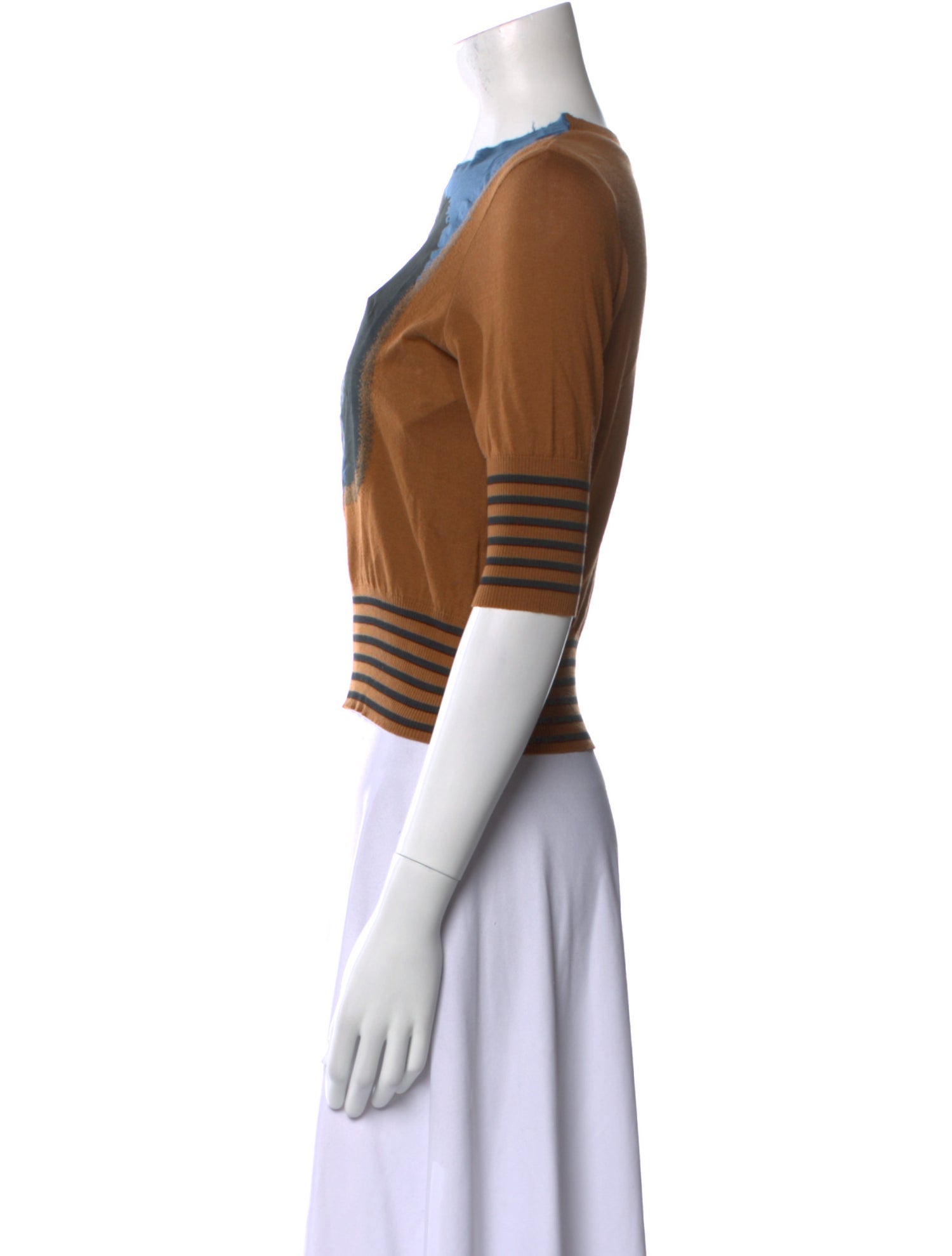 Undercover Graphic Print Crew Neck Crop Top