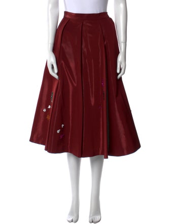 Undercover Silk Midi Length Skirt