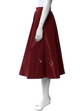 Undercover Silk Midi Length Skirt