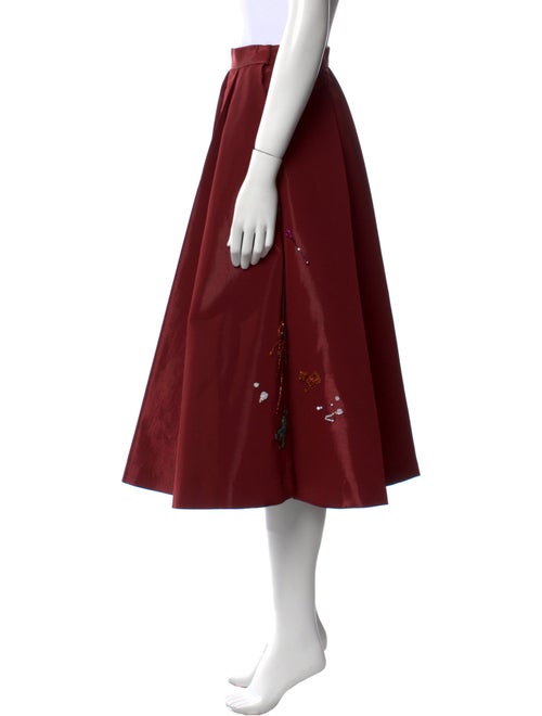 Undercover Silk Midi Length Skirt