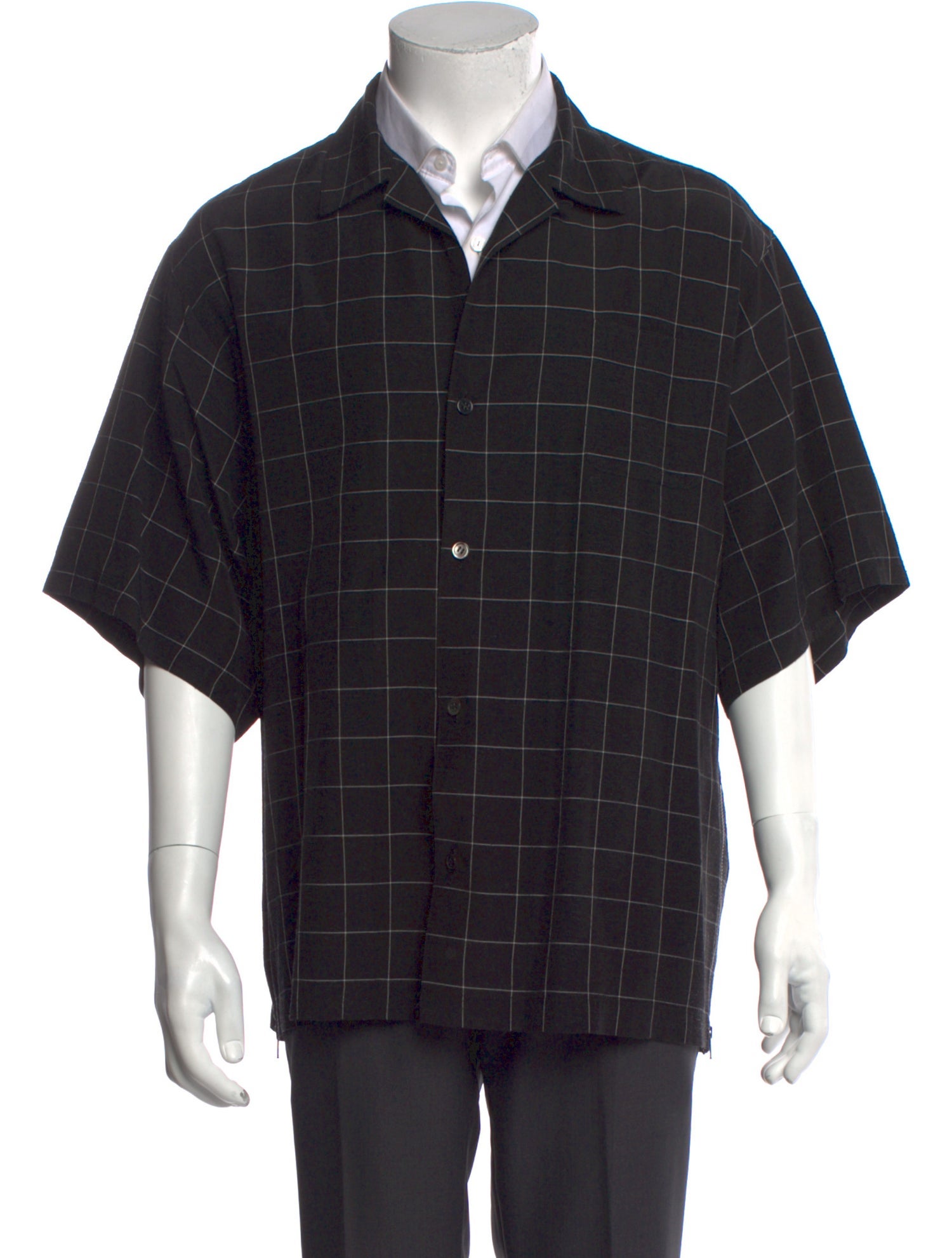 Undercover Plaid Print Short Sleeve Shirt