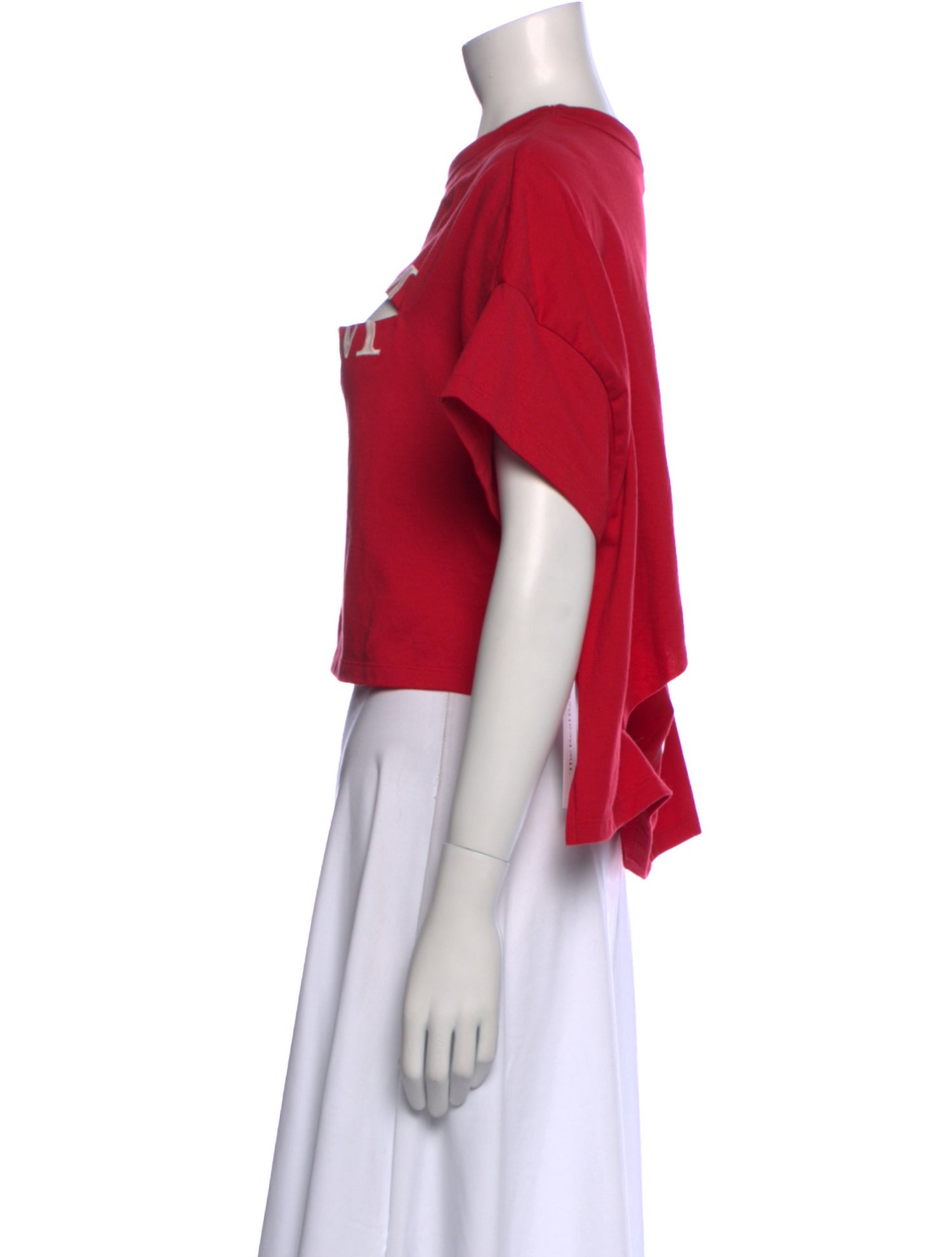 Undercover Graphic Print Crew Neck Crop Top