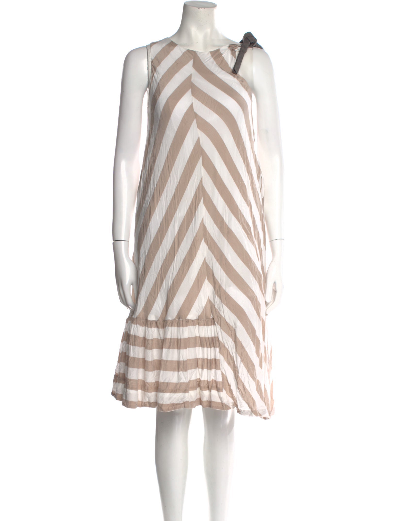 Unlabel Striped Knee-Length Dress