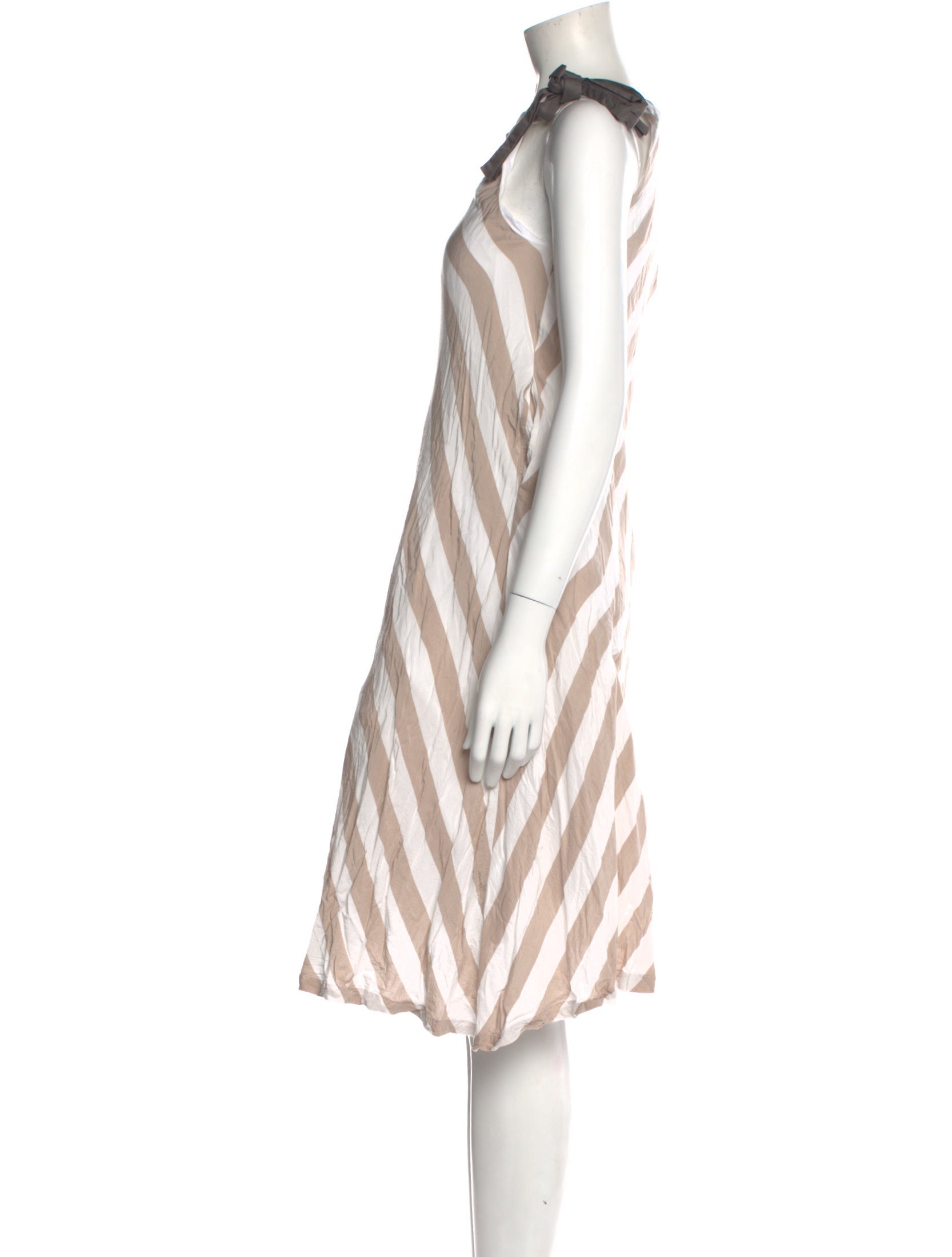 Unlabel Striped Knee-Length Dress