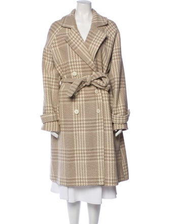 Unlabel Wool Houndstooth Print Coat