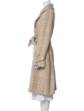 Unlabel Wool Houndstooth Print Coat