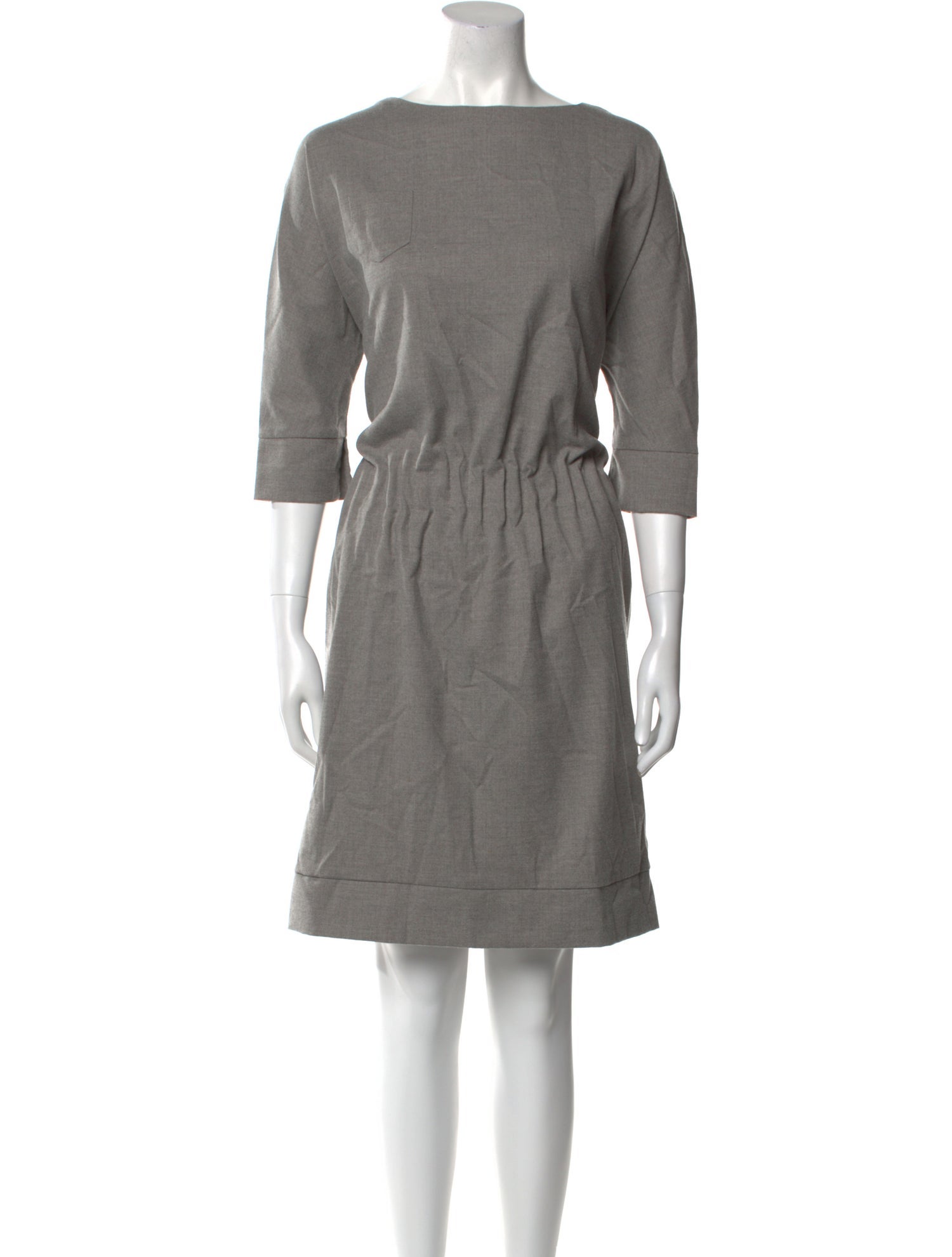 Unlabel Bateau Neckline Knee-Length Dress