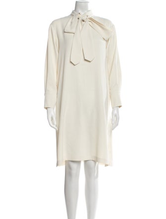 Unlabel Mock Neck Knee-Length Dress