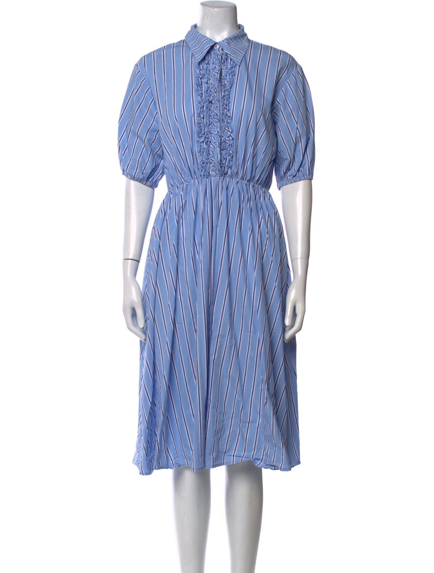 Unlabel Striped Midi Length Dress