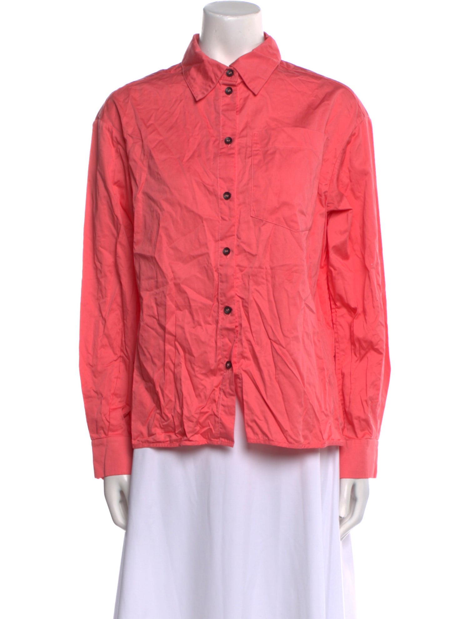 Unlabel Long Sleeve Button-Up Top