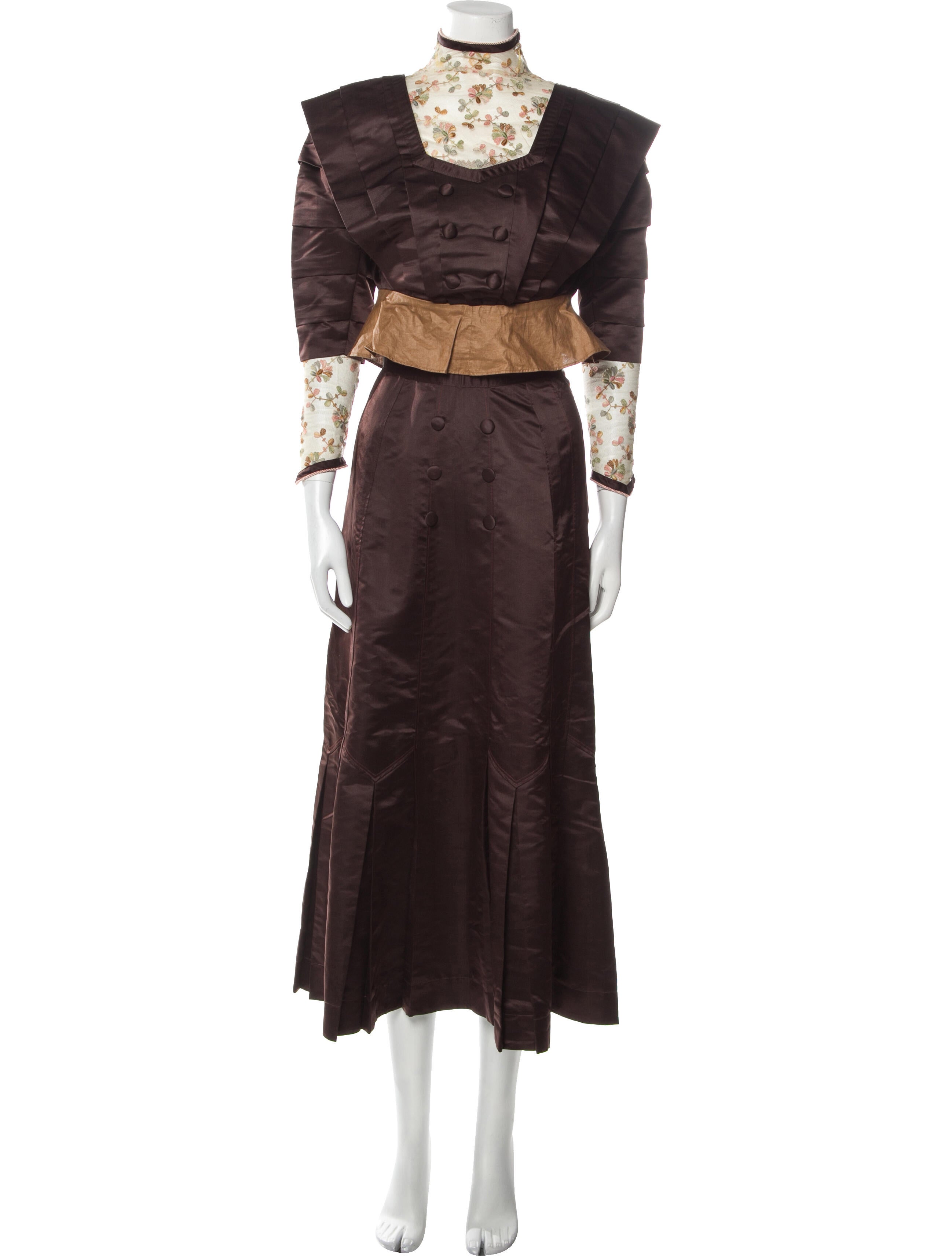 Unsigned Vintage 1910's Skirt Set