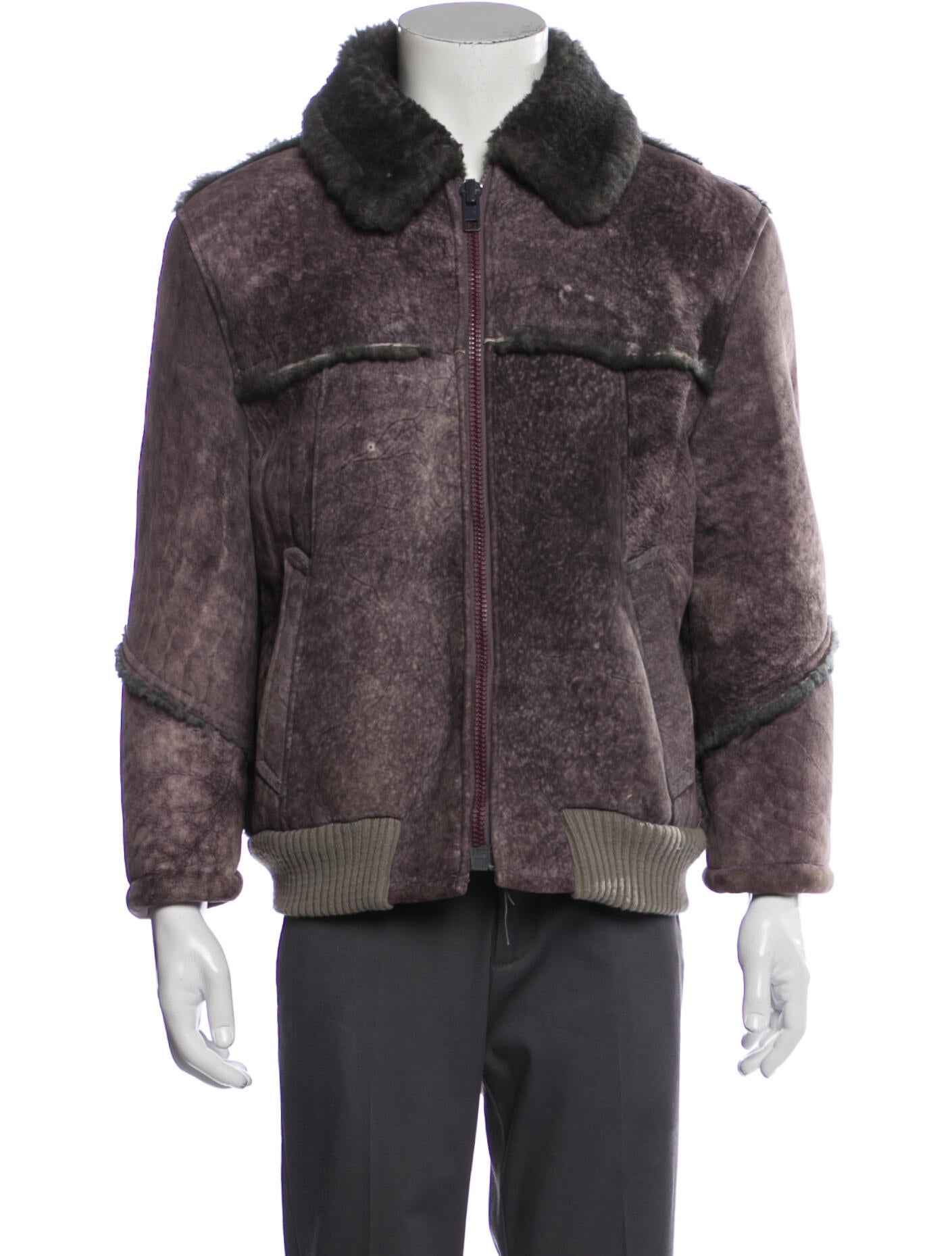 Unsigned Colorblock Pattern Trucker Jacket