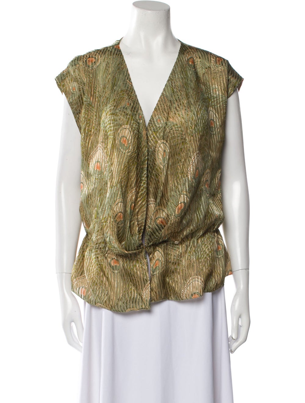 Unsigned Vintage Late 1980's - Early 1990's Blouse - image 1