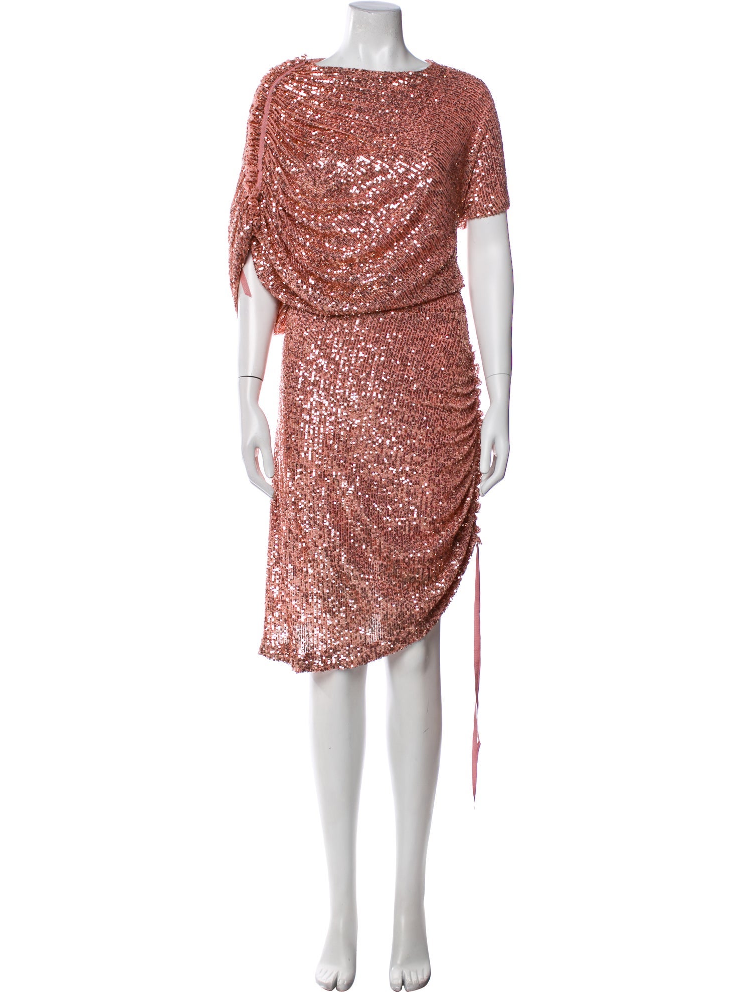 UNTTLD Bateau Neckline Knee-Length Dress