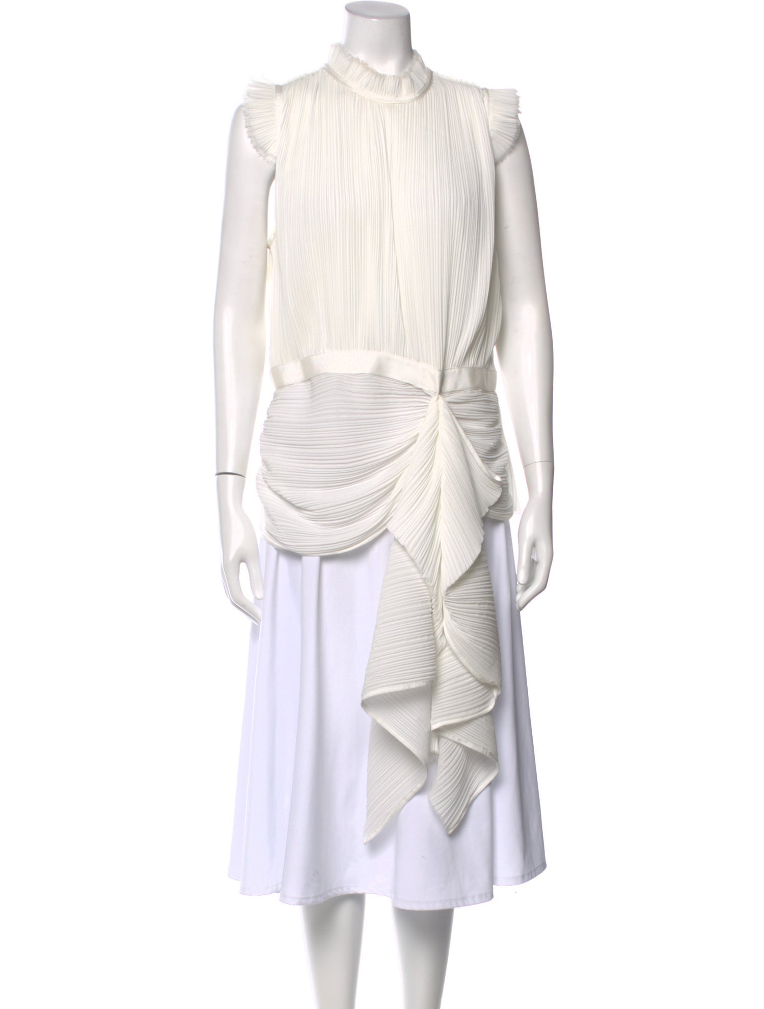 UNTTLD Mock Neck Sleeveless Top