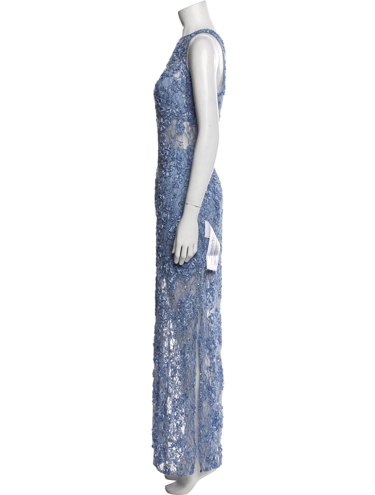 Sho Konishi Lace Pattern Long Dress