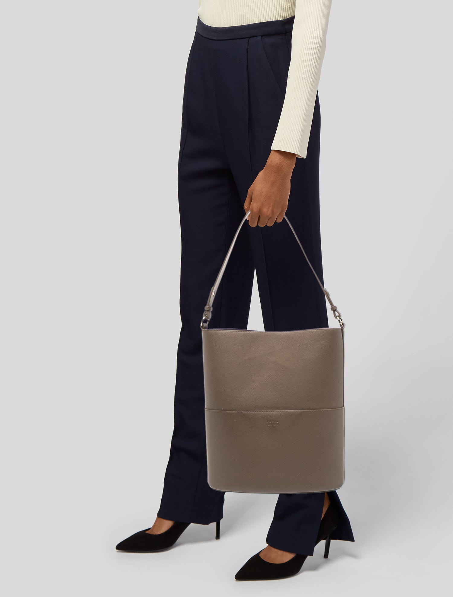 Prada Vitello Daino Sound Lock Bag - Brown Shoulder Bags, Handbags