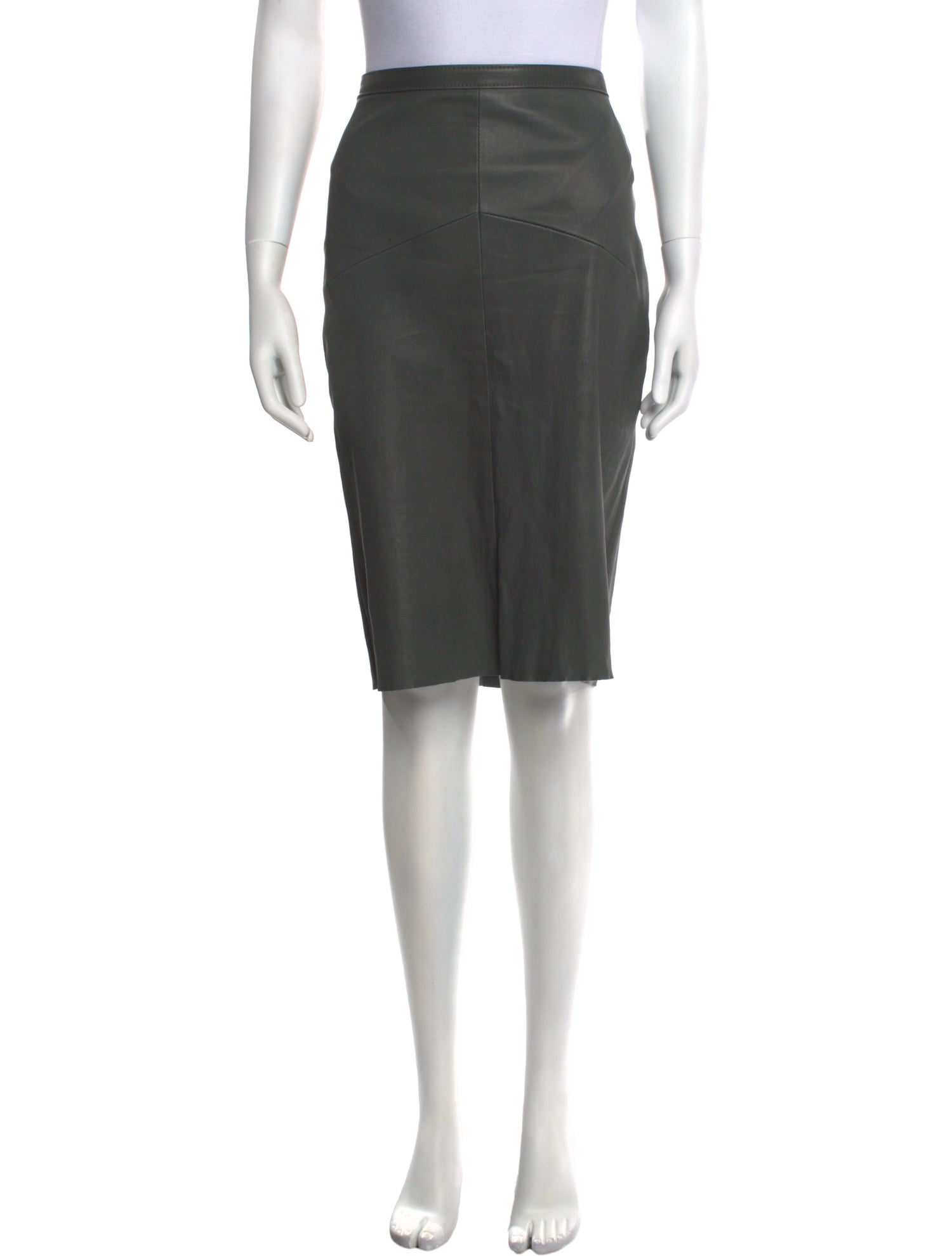 Utzon Leather Knee-Length Skirt