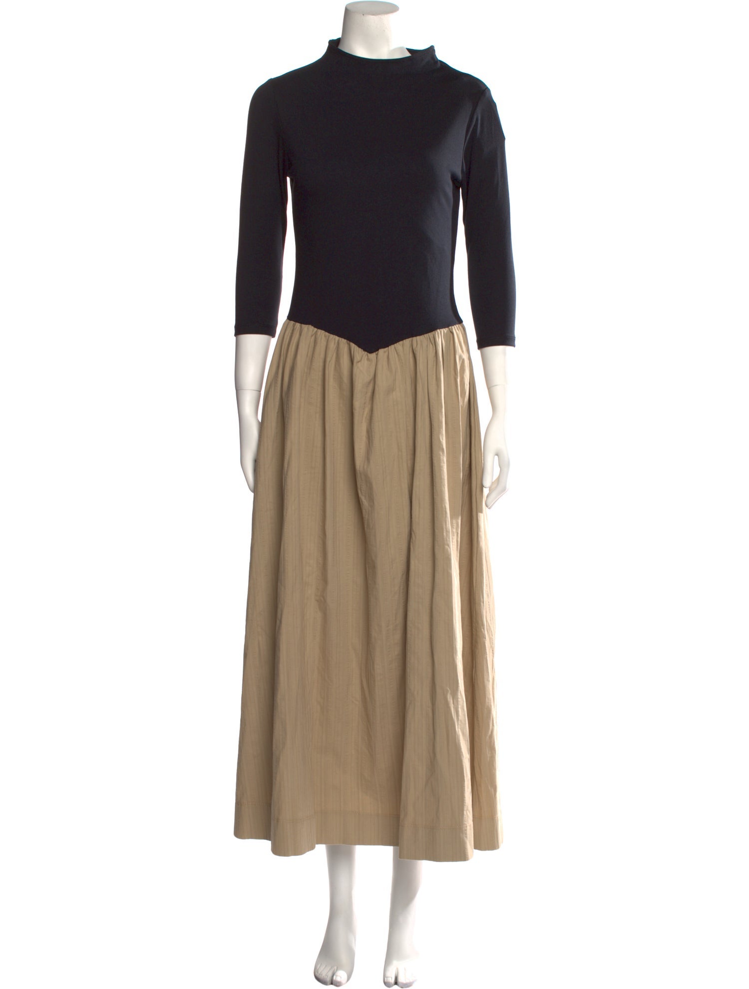 Gemsun Mock Neck Long Dress