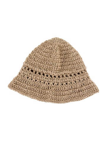 Pre-owned Gemsun Crochet Bucket Hat W/tags In Neutral