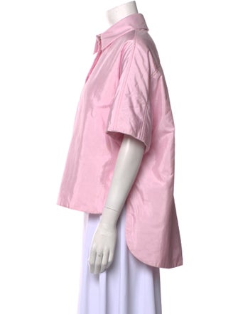 SHANG XIA Short Sleeve Button-Up Top