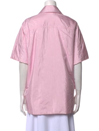 SHANG XIA Short Sleeve Button-Up Top