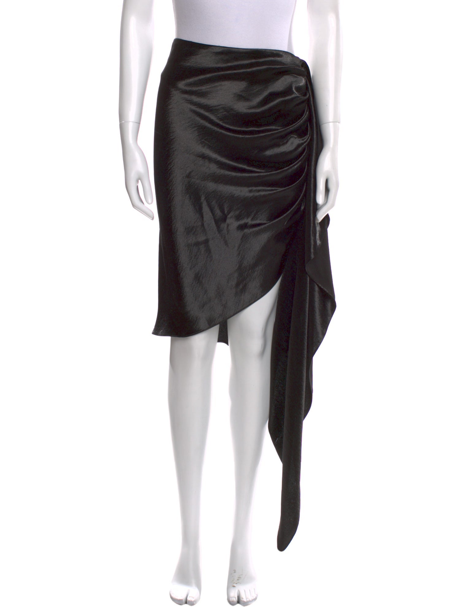 Vatanika Ruffle Embellishment Knee-Length Skirt